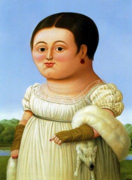 Fernando Botero Painting - retrato desconocido Fernando Botero